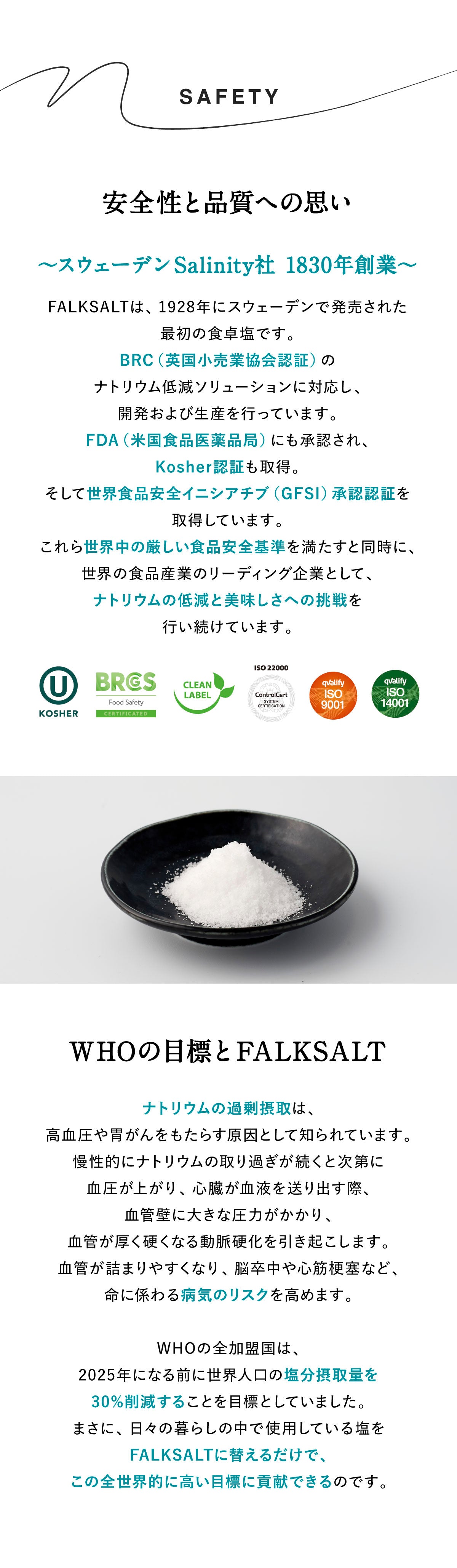 FALK SALTシーソルト 減塩